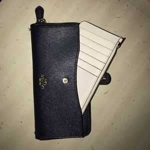 Like new navy COACH wallet